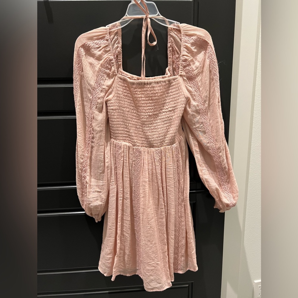 Pink mini dress